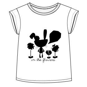Patron ropa, Fashion sewing pattern, molde confeccion, patronesymoldes.com T-Shirt 002 GIRLS T-Shirts